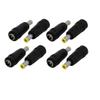 Aexit 5.5 X Distribution electrical 2.1mm Female to 2.5 x 0.7mm Male DC Power Cord Connector Adapter 8pcs view 1