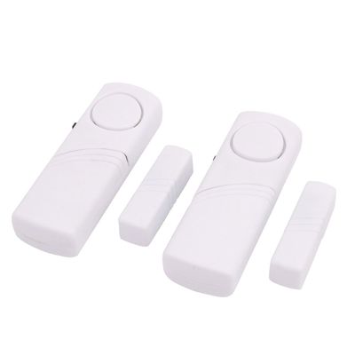 Aexit 2Pcs Door Electronic security Window Contact Magnetic Reed Switch Alarm Home Security System White