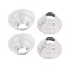 Aexit 4pcs Plastic Lighting fixtures and controls COB LED Flashlight Light Lamp Reflector 70mmx23mmx36mm Step-shape view 1