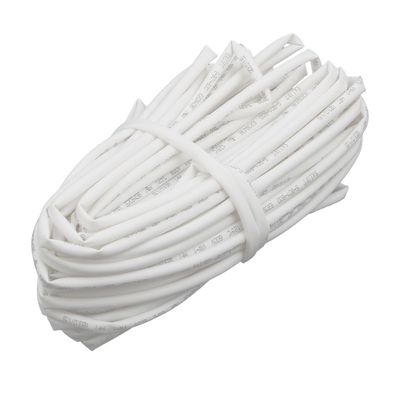 Aexit 15M Length Electrical equipment 3mm Inner Dia Polyolefin Insulated Heat Shrink Tube Wire Wrap White