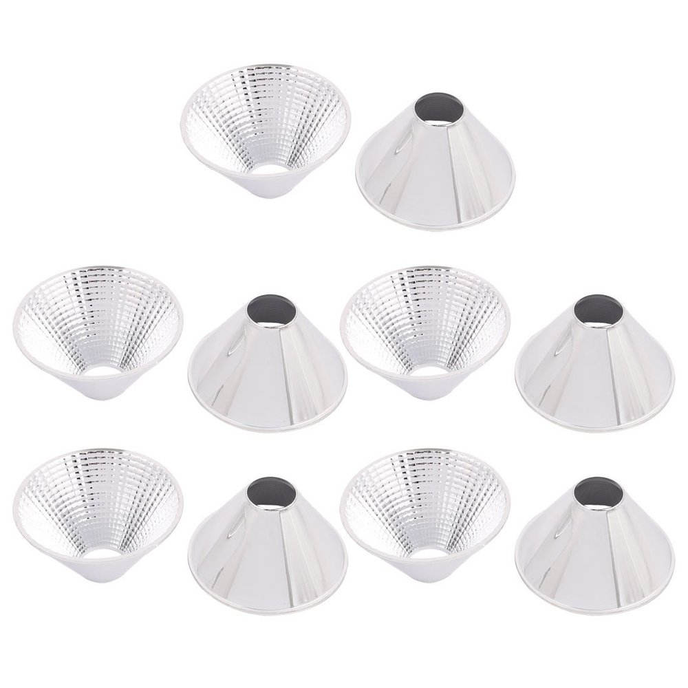 Aexit 10 Pcs Lighting fixtures and controls Plastic COB LED Flashlight Light Lamp Reflector 70mmx20mmx36mm
