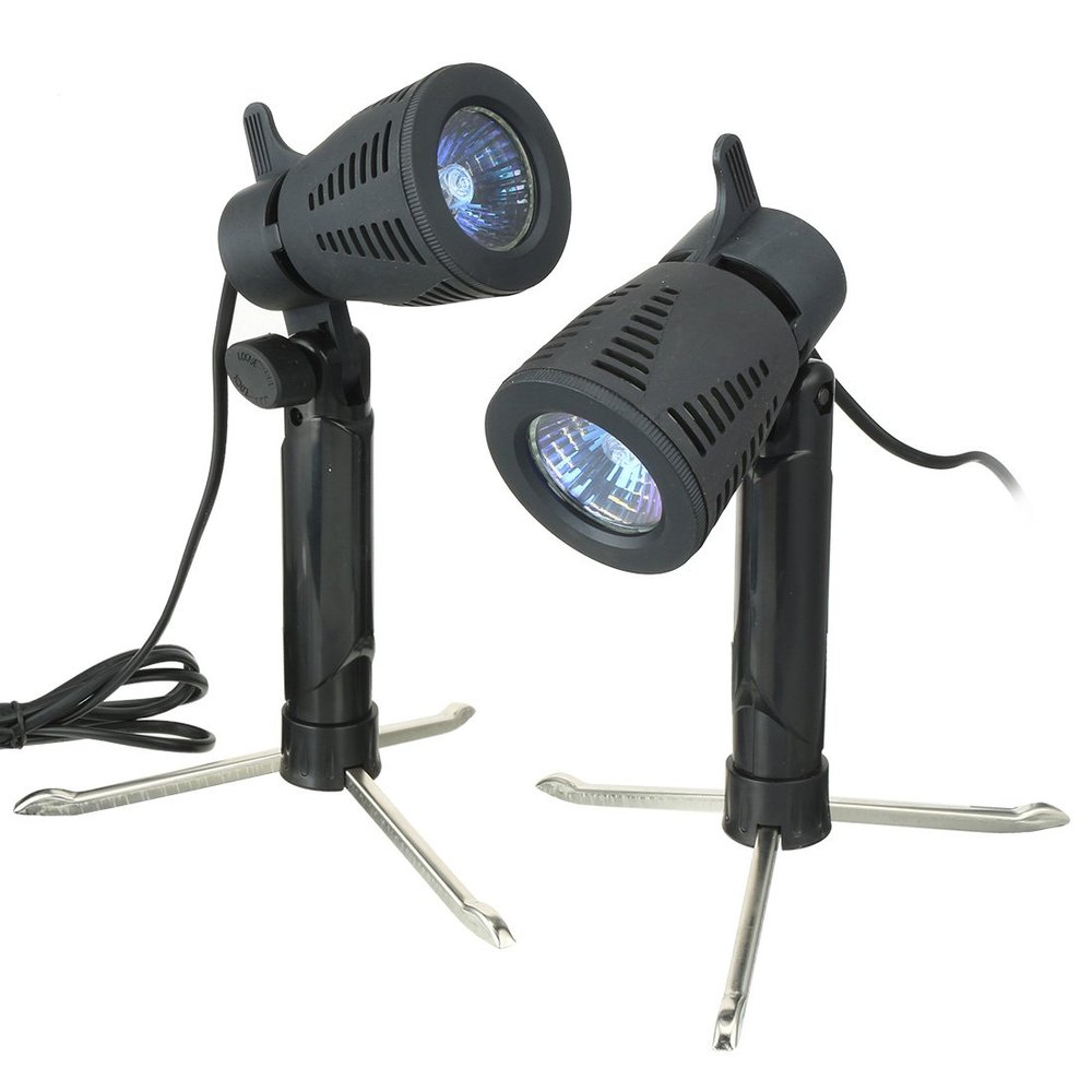 Aexit 2Pcs US Lighting fixtures and controls Plug Photography Studio 50W Continuous Portable Light Lamp for Table Top Studio