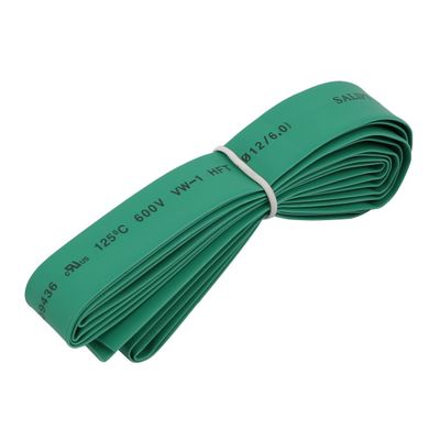 Aexit Polyolefin Heat Electrical equipment Shrinkable Flame Retardant Tube 2M Length 12mm Inner Dia Green