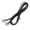 Aexit RJ11 6P2C Transmission Telephone Phone Line Extension Cord Cable White 1M Long view 1