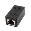 Aexit RJ45 8P8C Distribution electrical F/F Network Ethernet LAN Connector Adapter Coupler Extender Black view 2