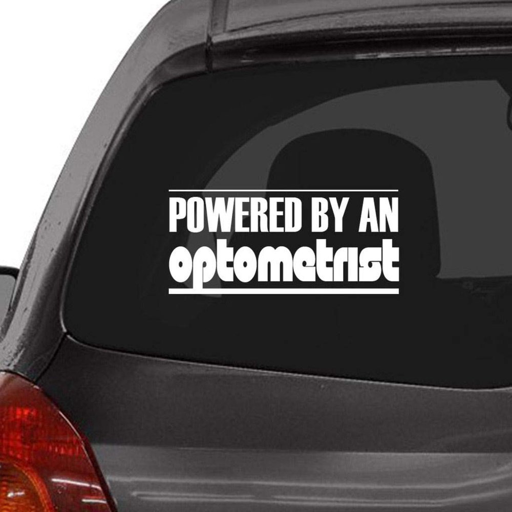 Custom Brother - Powered by an Optometrist Car Laptop Wall Sticker n81