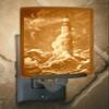 The Porcelain Garden Lighthouse Night Light, Porcelain Lithophane Guiding Light, Decorative Wall Plug in for Nursery, Bedroom, Kitchen, Bath, Hallway Nautical Accent Light view 2