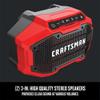 CRAFTSMAN V20 Wireless Portable Bluetooth Speaker, Tool Only (CMCR001B), Red view 4