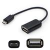 AddOn 5 Pack of 12.7Cm (5.00In) Micro-USB Male to USB 2.0 (A) Female Black On-Th view 1