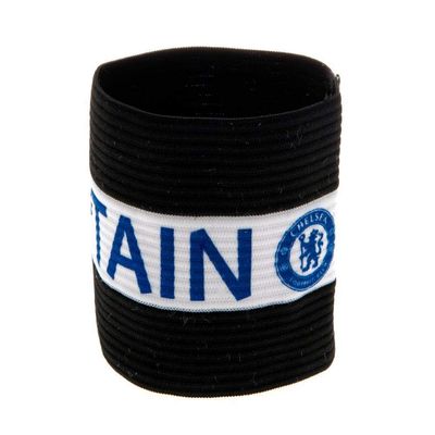 Chelsea FC Captains Arm Band (One Size) (Black)
