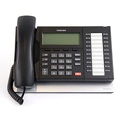 Toshiba IP5022-SD Gigabit Speaker IP Phone PoE - No Power Supply (Renewed)