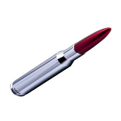 VMS Racing 50 Cal Caliber CHROME RED TIP BULLET ANTENNA in Heavy Gauge CNC Machined Billet Aluminum Short Compatible with Nissan Titan 03-19 2003-2019