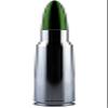 VMS Racing 50 Cal Caliber CHROME GREEN TIP BULLET ANTENNA in Heavy Gauge CNC Machined Billet Aluminum Short Compatible with GMC SIERRA 1500 2500 3500 07-19 view 4