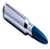VMS Racing 50 Cal Caliber CHROME BLUE TIP BULLET ANTENNA in Heavy Gauge CNC Machined Billet Aluminum Short Compatible with Nissan Titan 03-19 2003-2019 view 2