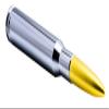 VMS Racing 50 Cal Caliber CHROME GOLD TIP BULLET ANTENNA in Heavy Gauge CNC Machined Billet Aluminum Short Compatible with Jeep Wrangler TJ 97-06 1997-2006 view 2