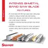 Starrett Intenss Bi-Metal Band Saw Blade with M42 HSS Cutting Edge - Ideal for Contour and General Purpose Cutting - 5 Ft. 4-1/2", 1/2 x .025 x 14/S - 99192-05-04-1/2 view 2