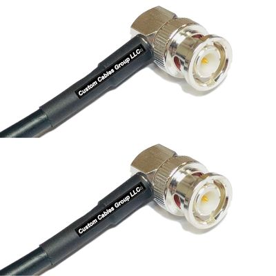 10 feet RFC195 KSR195 Silver Plated BNC Male Angle to BNC Male Angle RF Coaxial Cable