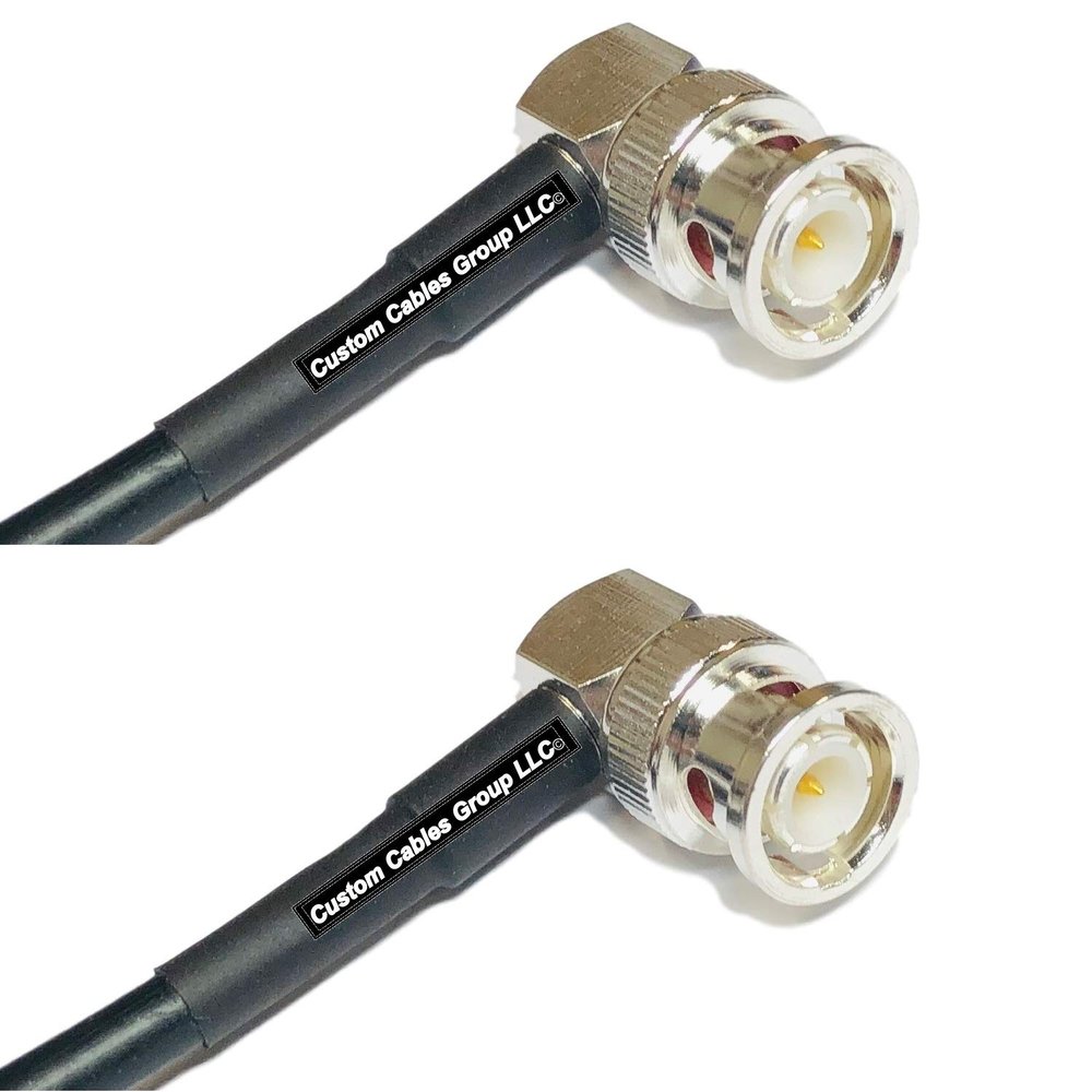 10 feet RFC195 KSR195 Silver Plated BNC Male Angle to BNC Male Angle RF Coaxial Cable