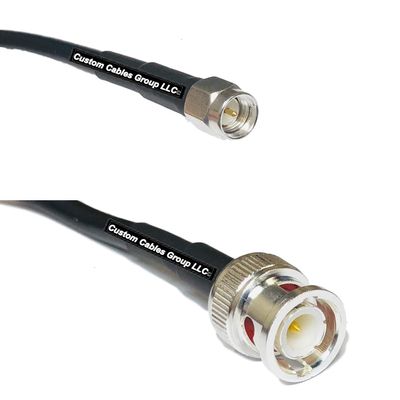 10 feet RFC195 KSR195 Silver Plated SMA Male to BNC Male RF Coaxial Cable