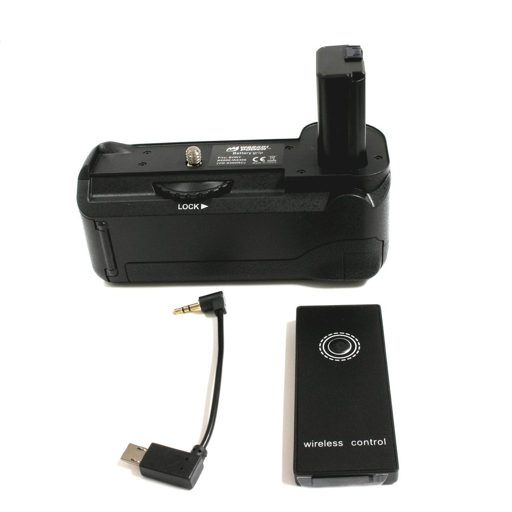 Wasabi Power VG-6300 Grip for Sony A6300/A6000 (with Remote)