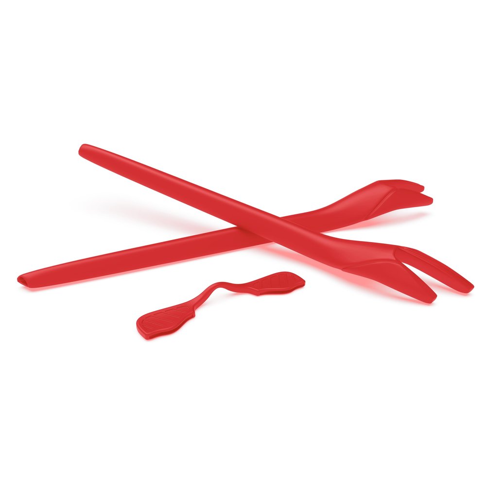 PapaViva Replacement Nose Pads & Ear Socks Rubber Kits for Oakley Radar EV Path OO9208 / Radar EV Pitch OO9211 Sunglass - Red