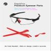 PapaViva Replacement Nose Pads & Ear Socks Rubber Kits for Oakley Radar EV Path OO9208 / Radar EV Pitch OO9211 Sunglass - Red view 3