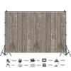Laeacco Scratched Rustic Vertical Striped Wooden Board Photography Background 5x3ft Vinyl Grunge Countryside Wood Plank Backdrops Children Adults Portraits Shoot Product Photo Studio Old Fence view 3