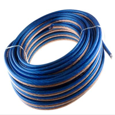 12 Gauge 50' FEET Speaker Wire Blue&Clear Home/CAR Fast Free USA Shipping 12AWG