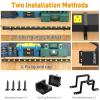12 Outlet Industrial Power Strip with 15Ft Cord, 1875W Heavy Duty Metal Power Strip with Wide-Spaced Outlets & Overload Protection, ETL Listed for Garage, Workshop, Office, Home view 4