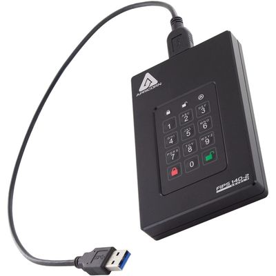 Apricorn 4TB Aegis Fortress L3- FIPS Level 3 Validated USB 3.0 Hardware Encrypted Portable Drive (AFL3-4TB)