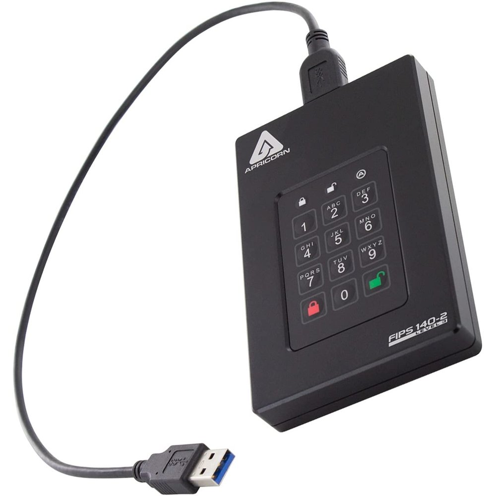 Apricorn 4TB Aegis Fortress L3- FIPS Level 3 Validated USB 3.0 Hardware Encrypted Portable Drive (AFL3-4TB)