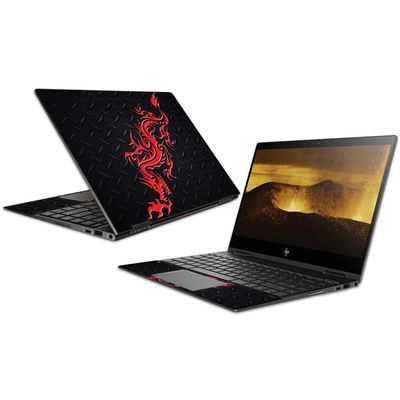 MightySkins Skin Compatible with HP Envy x360 Convertible 13" (2018) - Red Dragon | Protective, Durable, and Unique Vinyl Decal wrap Cover | Easy to Apply, Remove, and Change Styles | Made in The USA