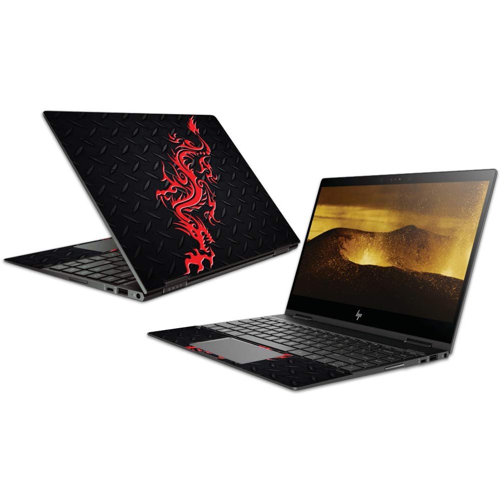 MightySkins Skin Compatible with HP Envy x360 Convertible 13" (2018) - Red Dragon | Protective, Durable, and Unique Vinyl Decal wrap Cover | Easy to Apply, Remove, and Change Styles | Made in The USA