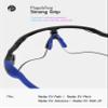 PapaViva Replacement Nose Pads & Ear Socks Rubber Kits for Oakley Radar EV Path OO9208 / Radar EV Pitch OO9211 Sunglass - Blue view 4