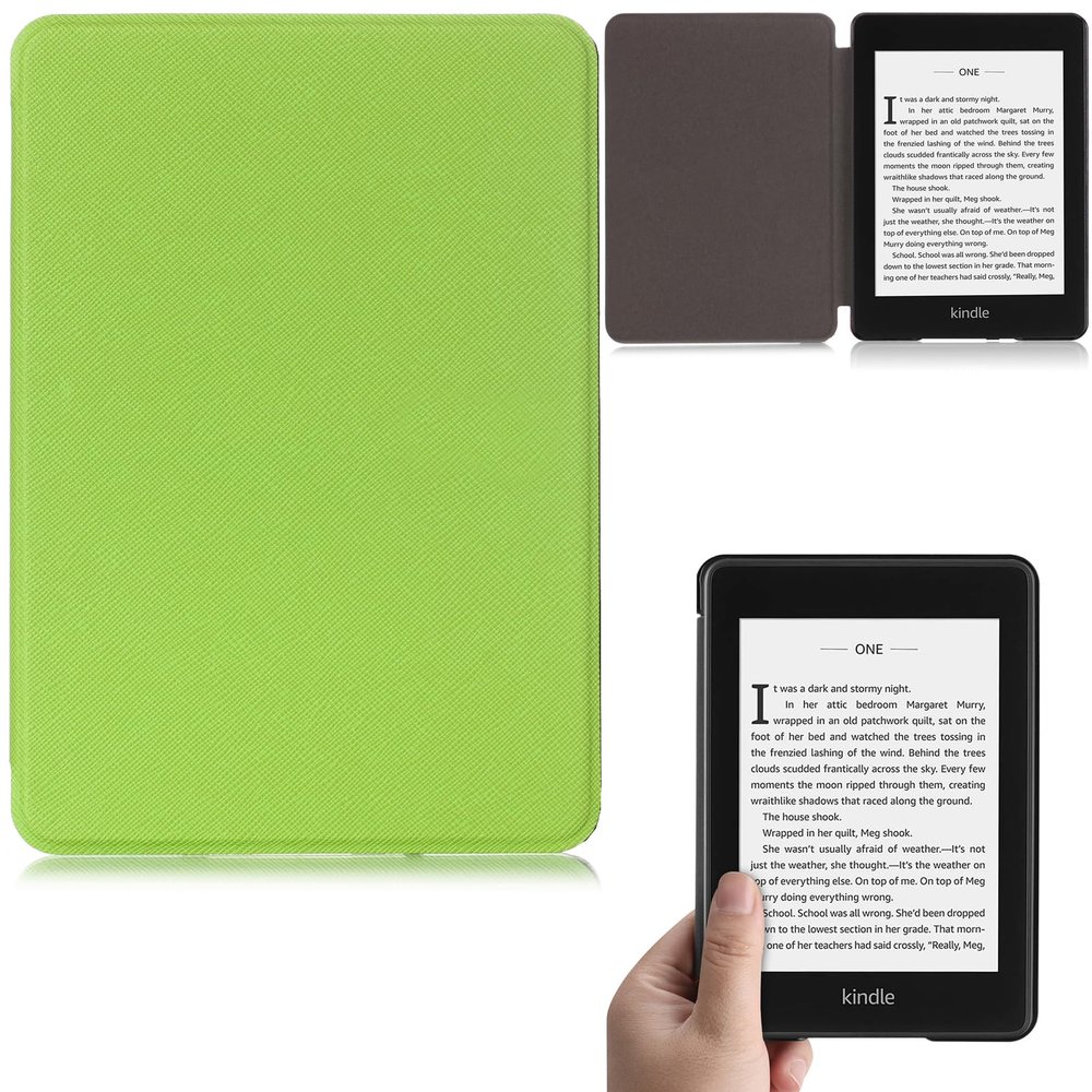 Artyond Case For 6" Kindle Paperwhite (10th Generation, 2018 Release), Thinnest Lightweight PU Leather Cover with Smart Auto Sleep/Wake Case for Amazon Kindle Paperwhite 2018 E-Reader, Green