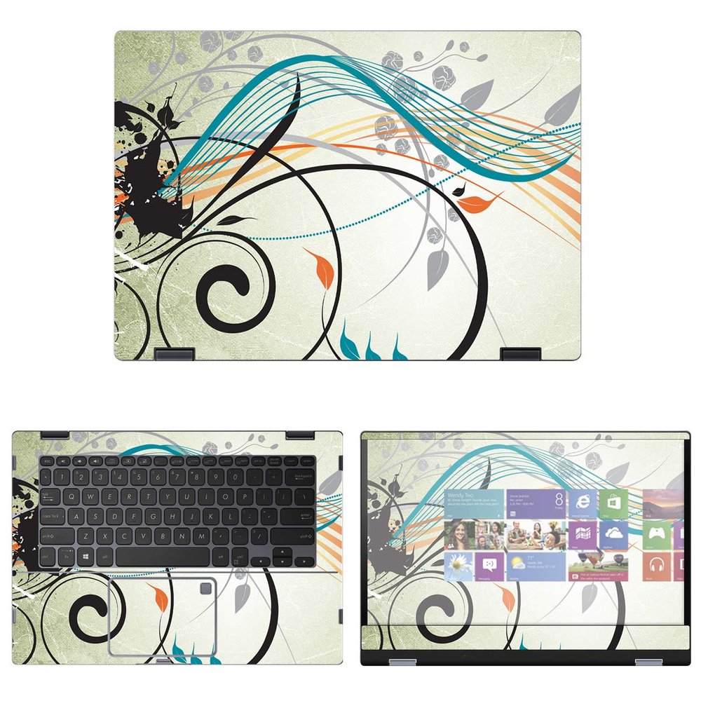 Decalrus - Protective Decal Skin Sticker for Asus VivoBook Flip 14 TP412UA (14" Screen) case Cover wrap ASvivobkFlip14_tp412ua-200