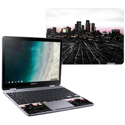 MightySkins Skin Compatible with Samsung Chromebook Plus LTE (2018) - Urban Night | Protective, Durable, and Unique Vinyl Decal wrap Cover | Easy to Apply, Remove, and Change Styles | Made in The USA