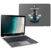 MightySkins Skin Compatible with Samsung Chromebook Plus LTE (2018) - Wave Anchor | Protective, Durable, and Unique Vinyl Decal wrap Cover | Easy to Apply, Remove, and Change Styles | Made in The USA view 1