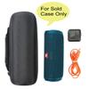 co2CREA Hard Travel Case Replacement for JBL Flip 7 6 5 Waterproof Portable Speaker (Black Case + Inside Ocean Blue) view 3