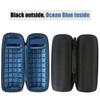 co2CREA Hard Travel Case Replacement for JBL Flip 7 6 5 Waterproof Portable Speaker (Black Case + Inside Ocean Blue) view 4