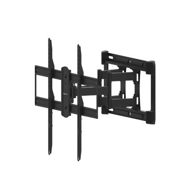 Amazon Basics Heavy Duty Dual Arm, Full Motion Articulating TV Mount for 37" to 80" TVs up to 132 lbs, Fits LED LCD OLED Flat Curved Screens, Black