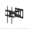 Amazon Basics Heavy Duty Dual Arm, Full Motion Articulating TV Mount for 37" to 80" TVs up to 132 lbs, Fits LED LCD OLED Flat Curved Screens, Black view 1