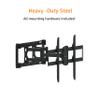 Amazon Basics Heavy Duty Dual Arm, Full Motion Articulating TV Mount for 37" to 80" TVs up to 132 lbs, Fits LED LCD OLED Flat Curved Screens, Black view 4
