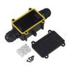 Davitu Plastic Waterproof IP68 Outdoor 2 Way Junction Box with Terminal Black view 1