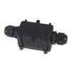 Davitu Plastic Waterproof IP68 Outdoor 2 Way Junction Box with Terminal Black view 2