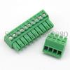 Davitu 20 Set 3.5MM PCB Pluggable Terminal Block Connectors 2/3/4/5/6/7/8/9/10 Pin Ways Right Angle KF15EDG-3.5 Copper Green RoHS - (Color: 4P) view 4