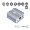 SIIG 1x3 Digital Toslink SPDIF Splitter, 1 Input and 3 Output Optical Signal Amplifier, Supports LPCM, AC3, DTS and Sample Rate up to 192KHz with 24-bit Audio, TAA Compliant (CE-AU0211-S1) view 2