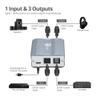 SIIG 1x3 Digital Toslink SPDIF Splitter, 1 Input and 3 Output Optical Signal Amplifier, Supports LPCM, AC3, DTS and Sample Rate up to 192KHz with 24-bit Audio, TAA Compliant (CE-AU0211-S1) view 3