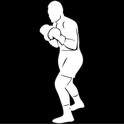 Boxer Fighter Decal Sticker (White), Decal Sticker Vinyl Car Home Truck Window Laptop