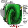 Decal Style Skin Wrap Compatible with Oculus Go Headset - Alecias Swirl 01 Green (Oculus NOT Included) view 2